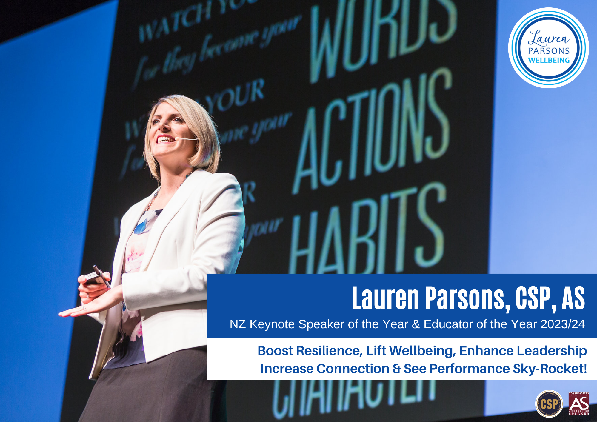 Lauren Parsons Wellbeing Specialist Speaker and Author Speakers Kit